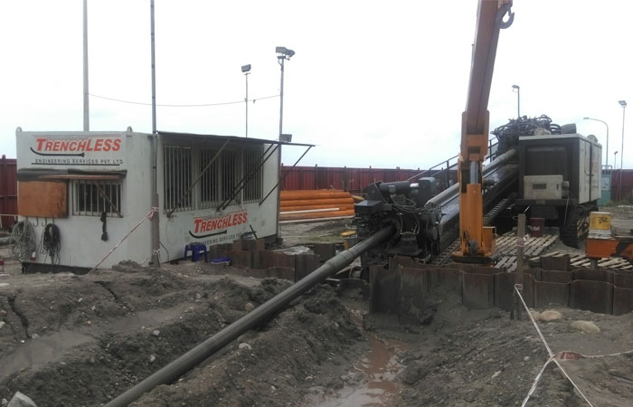 GD3500-LS HDD Machine in Pipeline Crossing project for water transportation in Chongqing city