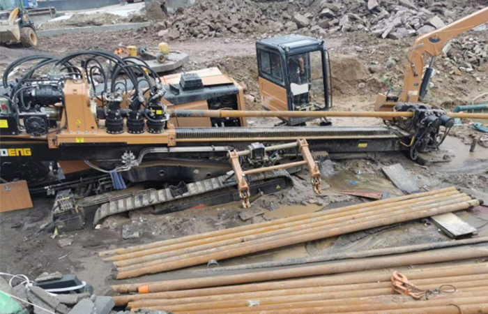 GS1000-LS/100ton Horizontal Directional Drilling Machine Project Cases