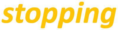 stopping
